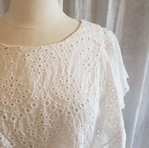 Anthro Eyelet Blouse by Harlyn